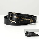 ヴィヴィアンウエストウッド Vivienne Westwood ヴィヴィアンウエストウッド ベルト BELTS ROLLER BUCKLE BELT 82010055 8201006JU L0022 レディース レザー ロゴ カラー2色【po_fifth】