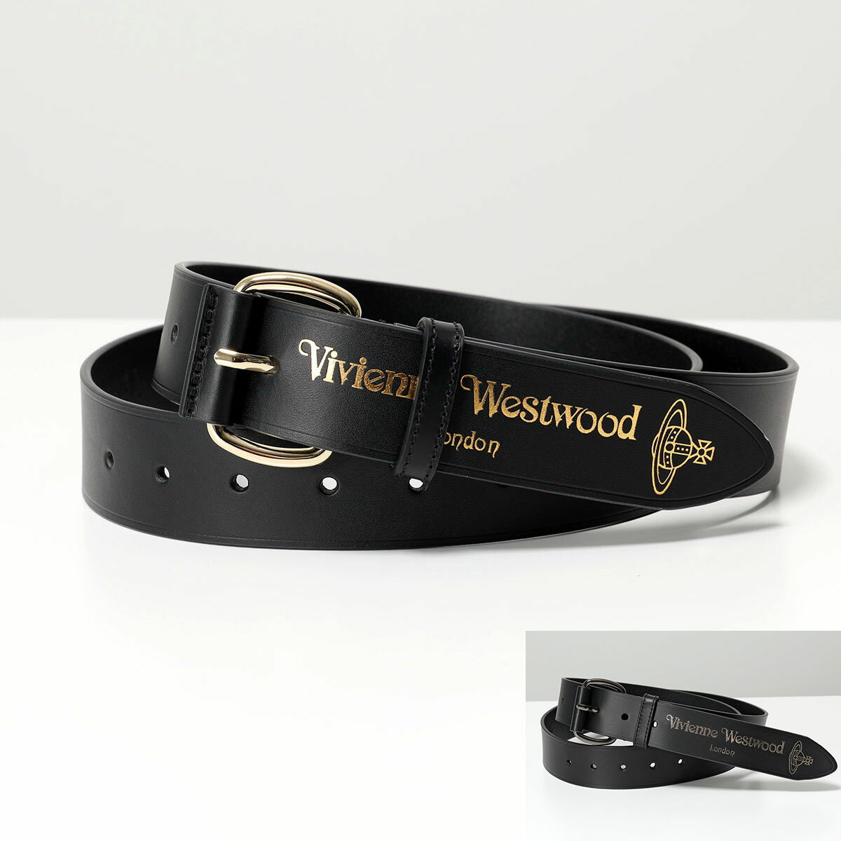 Vivienne Westwood ヴィヴィアンウエストウッド ベルト BELTS ROLLER BUCKLE BELT 82010055 8201006JU L0022 メンズ レザー ロゴ カラー2色