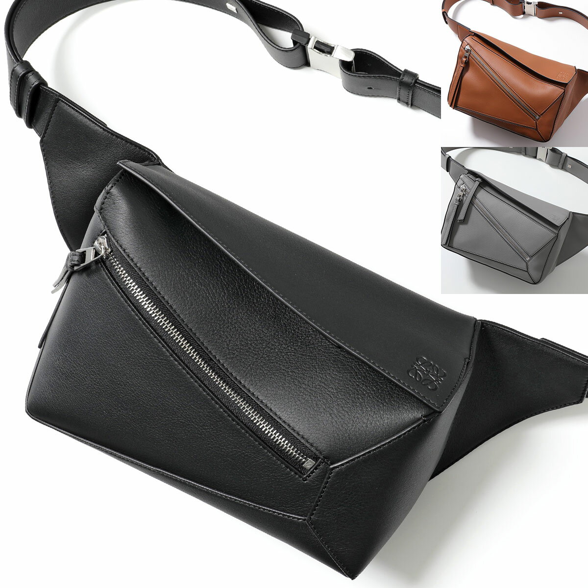 ロエベ バッグ メンズ LOEWE ロエベ ボディバッグ PUZZLE EDGE SMALL BUMBAG パズル エッジ スモール バムバッグ B510P35X09 B510SEBX02 メンズ 鞄 カラー3色