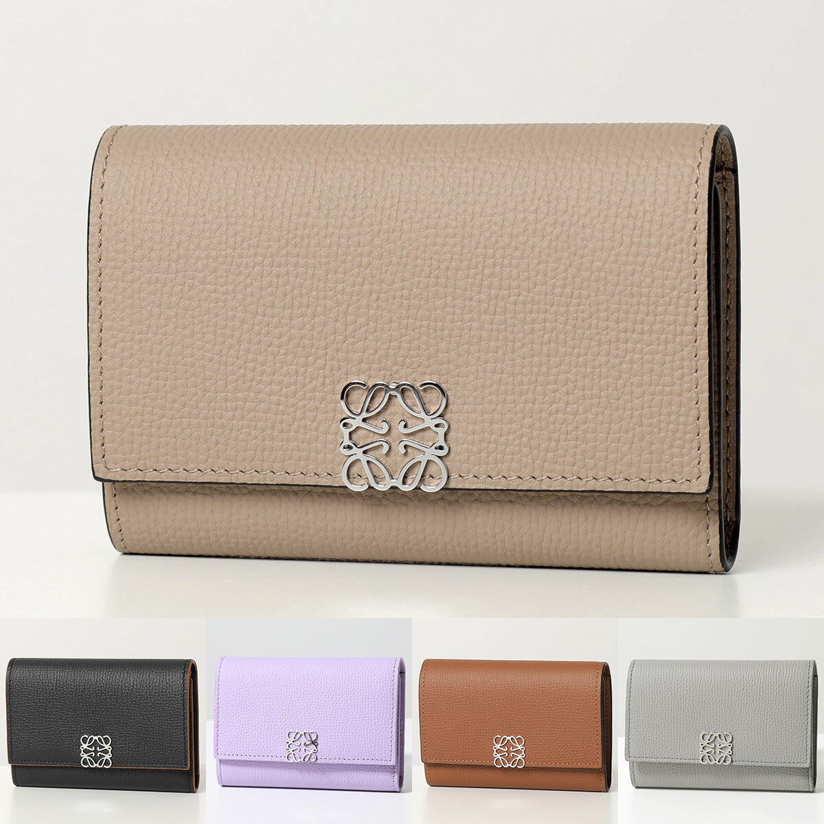 ロエベ 財布（レディース） LOEWE ロエベ 三つ折り財布 C821S33X01 C821S33X07 ANAGRAM SMALL VERTICAL WALLET レディース アナグラム バーティカル ウォレット カラー7色