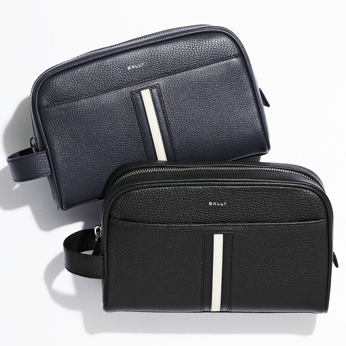 BALLY バリー クラッチバッグ RBN S WASHBAG メンズ レザー セカンドバッグ バリーストライプ ロゴ 鞄 カラー2色