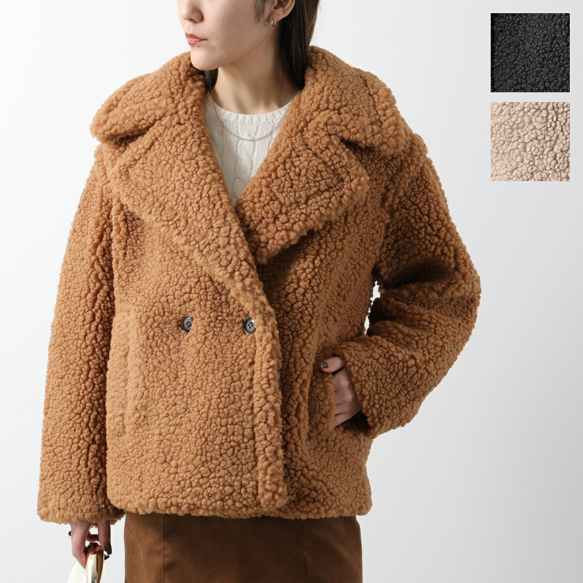 UGG アグ ジャケット GERTRUDE SHORT TEDDY COAT ガートルード ショート テディ コート 1144454 レディース ボア ムートン カラー3色のサムネイル