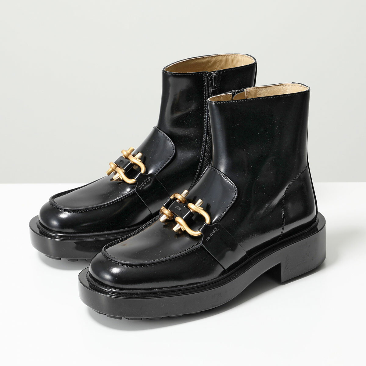 BOTTEGA VENETA ボッテガヴェネタ ショートブーツ MONSIEUR ANKLE BOOT ムッシュ 763861 V28R0 レディース ホースビット アンクルブーツ シューズ 靴 1000/BLACK