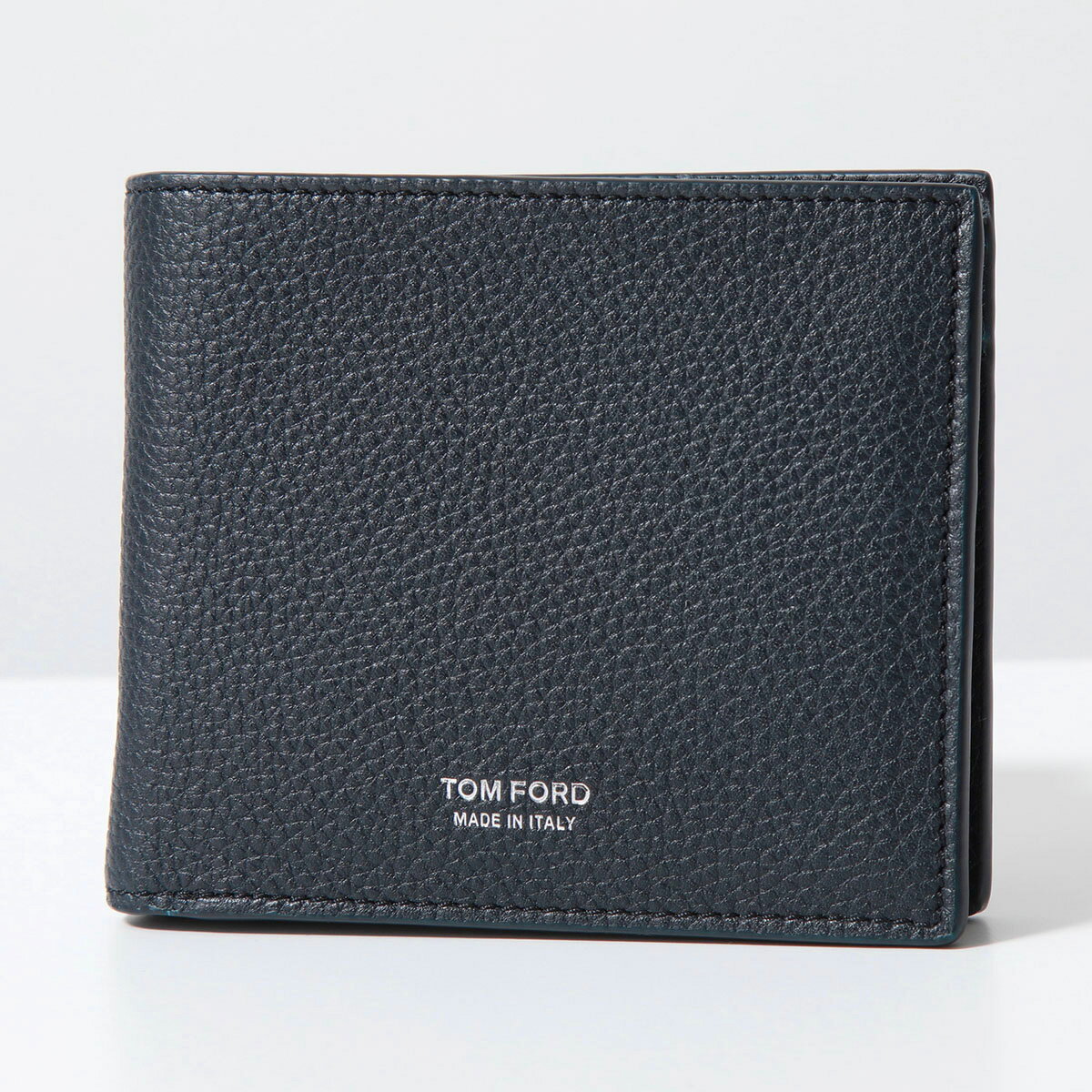 TOM FORD トムフォード 二つ折り財布 Y0278 LCL158 メンズ レザー スモール財布 ロゴ 小銭入れあり カラー3色