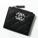 シャネル 財布 レディース（売れ筋ランキング） CHANEL シャネル 二つ折り財布 AP3722 B14928 レディース MATELASSE マトラッセ キャビアスキン ミニ財布 ココマーク 94305/BLACK/WT