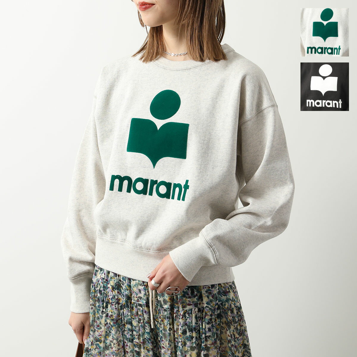 ISABEL MARANT イザベルマラン トレーナー MOBYLI モビリ SW0011FA B1M12E レディース スウェット 裏起毛 ロゴ クルーネック カラー2色のサムネイル