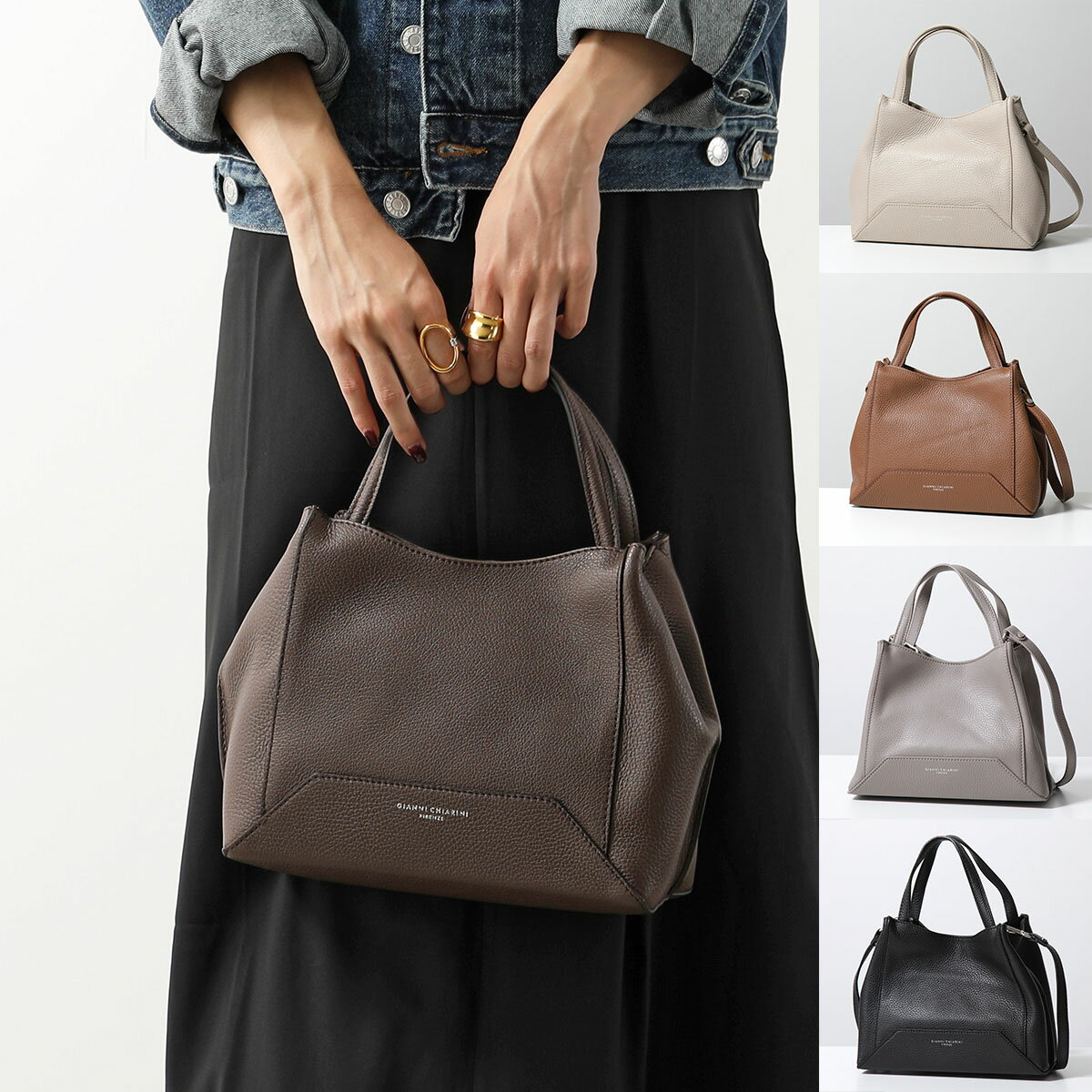 GIANNI CHIARINI ジャンニキアリーニ ミニトート LUDOVICA S BS 10479 GRN レディース レザー ハンドバッグ トートバッグ 鞄 カラー3色【cp_ten】のサムネイル