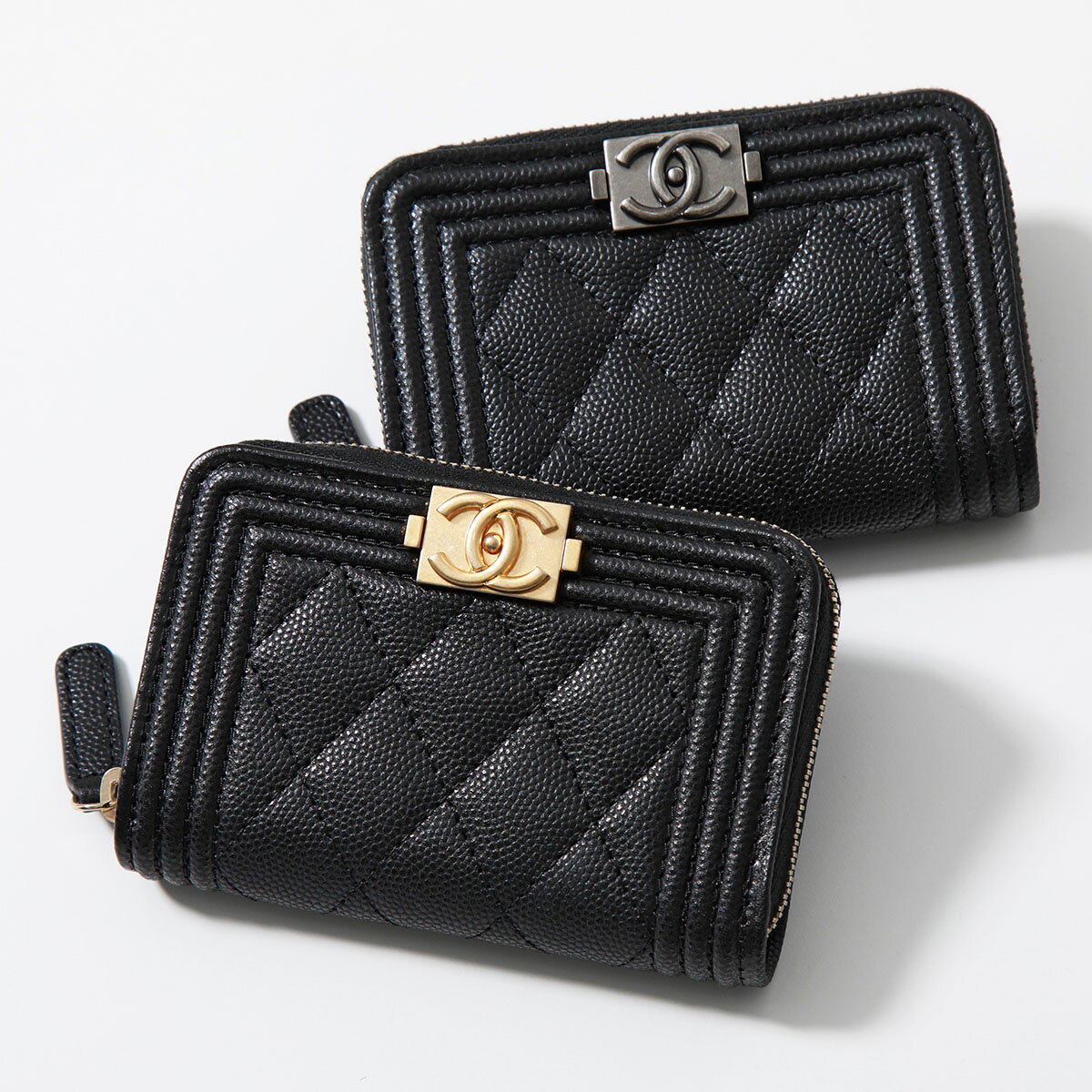 シャネル CHANEL シャネル コインケース BOY CHANEL ボーイシャネル A80602 B01489 B01490 94305 レディース ココマーク CCマーク キャビアスキン カードケース ミニ財布 カラー2色