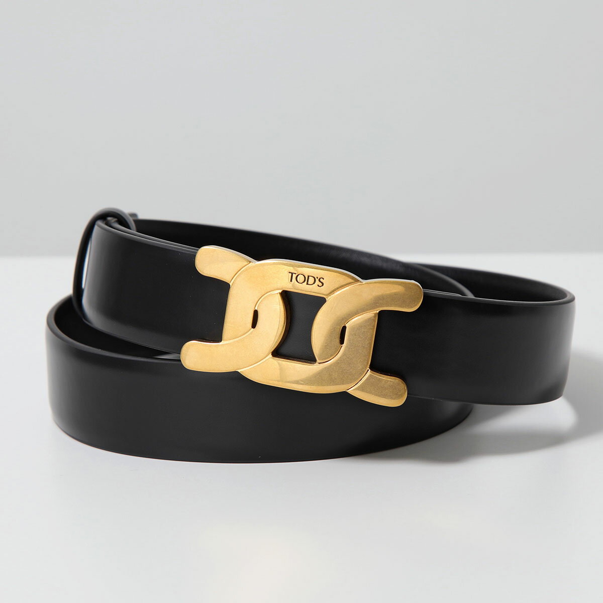 TODS トッズ ベルト KATE ケイト XCWAOY00100KET レディース レザー リバーシブル ロゴ チェーン メタル B999のサムネイル