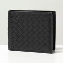 BOTTEGA VENETA ボッテガヴェネタ 二つ折り財布 193642 V4651 メンズ イントレチャート レザー ミニ財布 小銭入れあり 8431