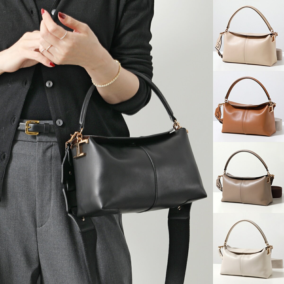 トッズ   レディースバッグ TODS トッズ ショルダーバッグ T CASE ティーケース T TIMELESS Tタイムレス XBWTSTI0100XPR レディース レザー ポーチ付き ハンドバッグ クロスボディ 鞄 カラー3色