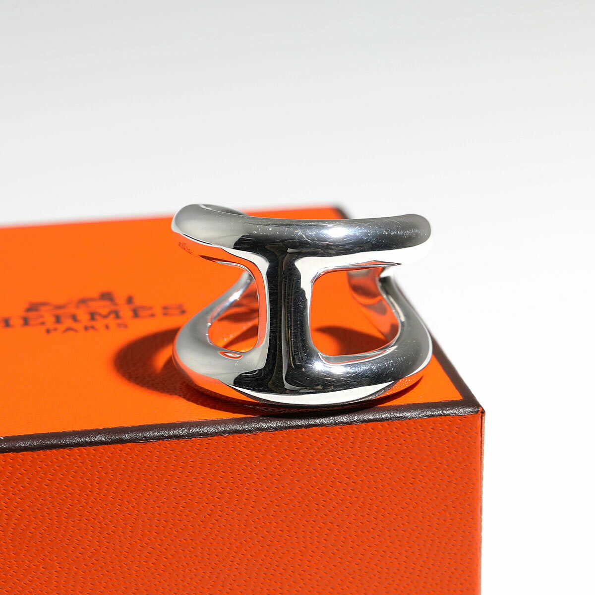 HERMES エルメス リング オスモズ Bague Osmos GM メンズ Chaine d'ancre シェーヌダンクル オープン H..