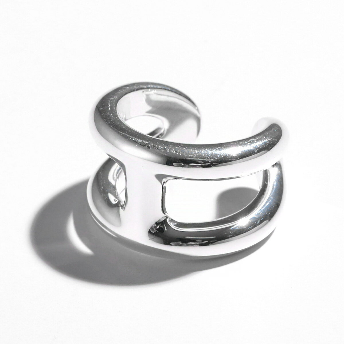 HERMES エルメス リング オスモズ Bague Osmos PM H102539B メンズ オープン Hロゴ 指輪 silver925 SV ..