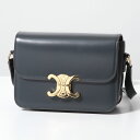 セリーヌ　ポシェット CELINE セリーヌ ショルダーバッグ Teen ティーン 188423BF4.10SG レディース Triomphe トリオンフ レザー ポシェット 鞄 Slate-Grey