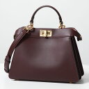 FENDI フェンディ ハンドバッグ PEEKABOO ISeeU SMALL ピーカブー アイシーユー スモール 8BN327 A6V3 レディース レザー ショルダーバッグ 鞄 F1MJZ【po_fifth】