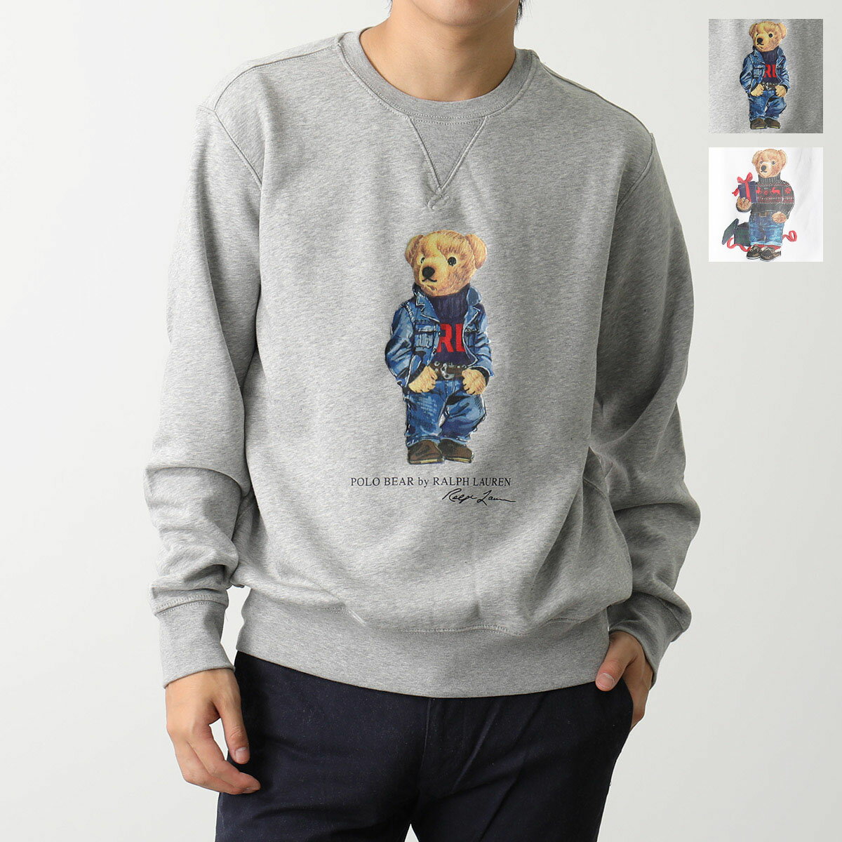 Polo Ralph Lauren ポロ ラルフローレン トレーナー 710853308 メンズ スウェット クルーネック 長袖 ポロベア ロゴ 裏起毛 カラー2色