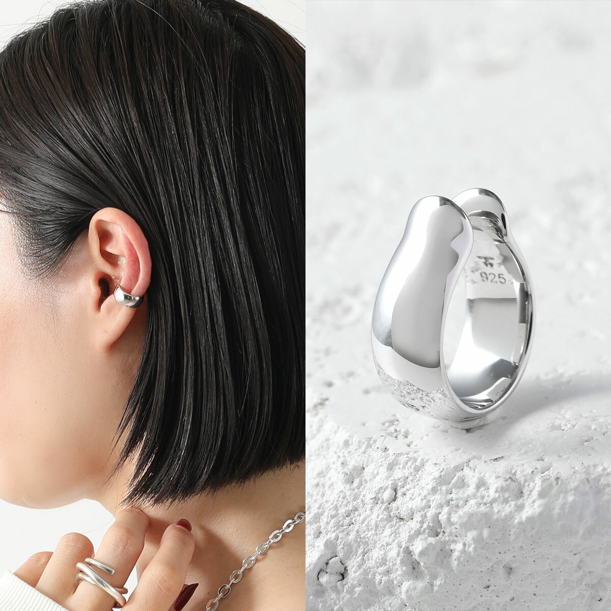 TOMWOOD トムウッド イヤーカフ Oyster Ear Cuff オイスター E39OYC01NAS925 レディース フープ アクセサリー イヤカフ シルバー【po_fifth】