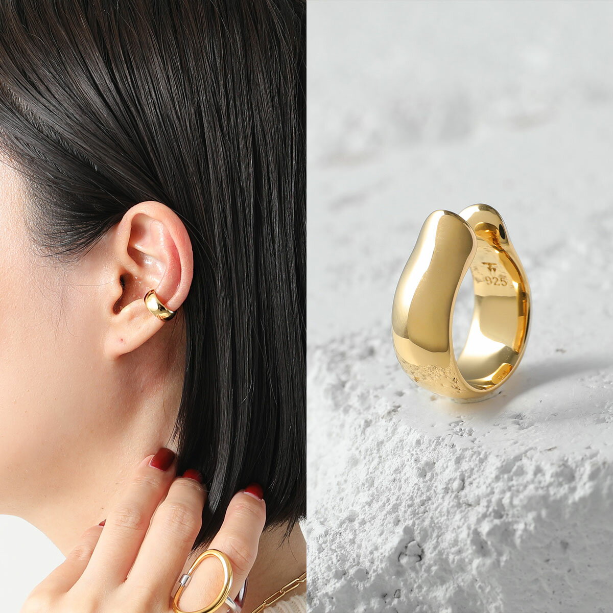 TOMWOOD ȥ०å 䡼 Oyster Ear Cuff Gold  E39OYC01NAS925-9K ǥ ꡼ ա 䥫 ɡpo_fifth