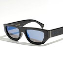 GUCCI グッチ サングラス GG1134S レディース スクエア型 メガネ 眼鏡 ロゴ アイウェア 001/BLACK-BLACK-BLUE