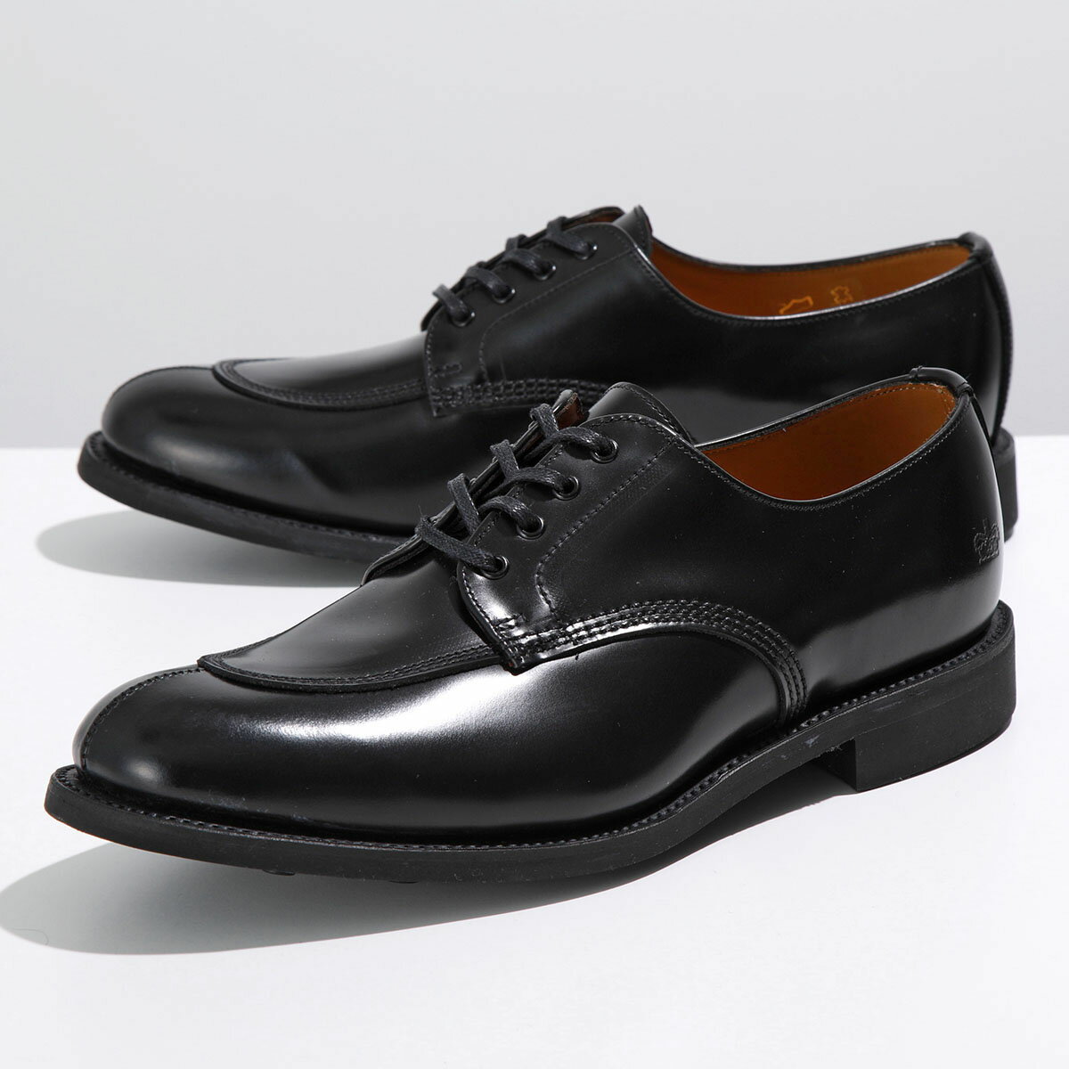 Sanders サンダース レザーシューズ Military Apron Front Derby ミリタリー エプロン フロント ダービー 2718B メンズ 革靴 ビジネス 靴 Black