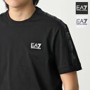 EA7 EMPORIO ARMANI エアセッテ エンポリオアルマーニ Tシャツ 3DPT35 PJ02Z メンズ 半袖 カットソー ロゴT クルーネック コットン カラー2色