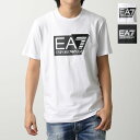 EA7 EMPORIO ARMANI エアセッテ エンポリオアルマーニ Tシャツ 3DPT62 PJ03Z メンズ 半袖 カットソー クルーネック ロゴT ストレッチ カラー2色