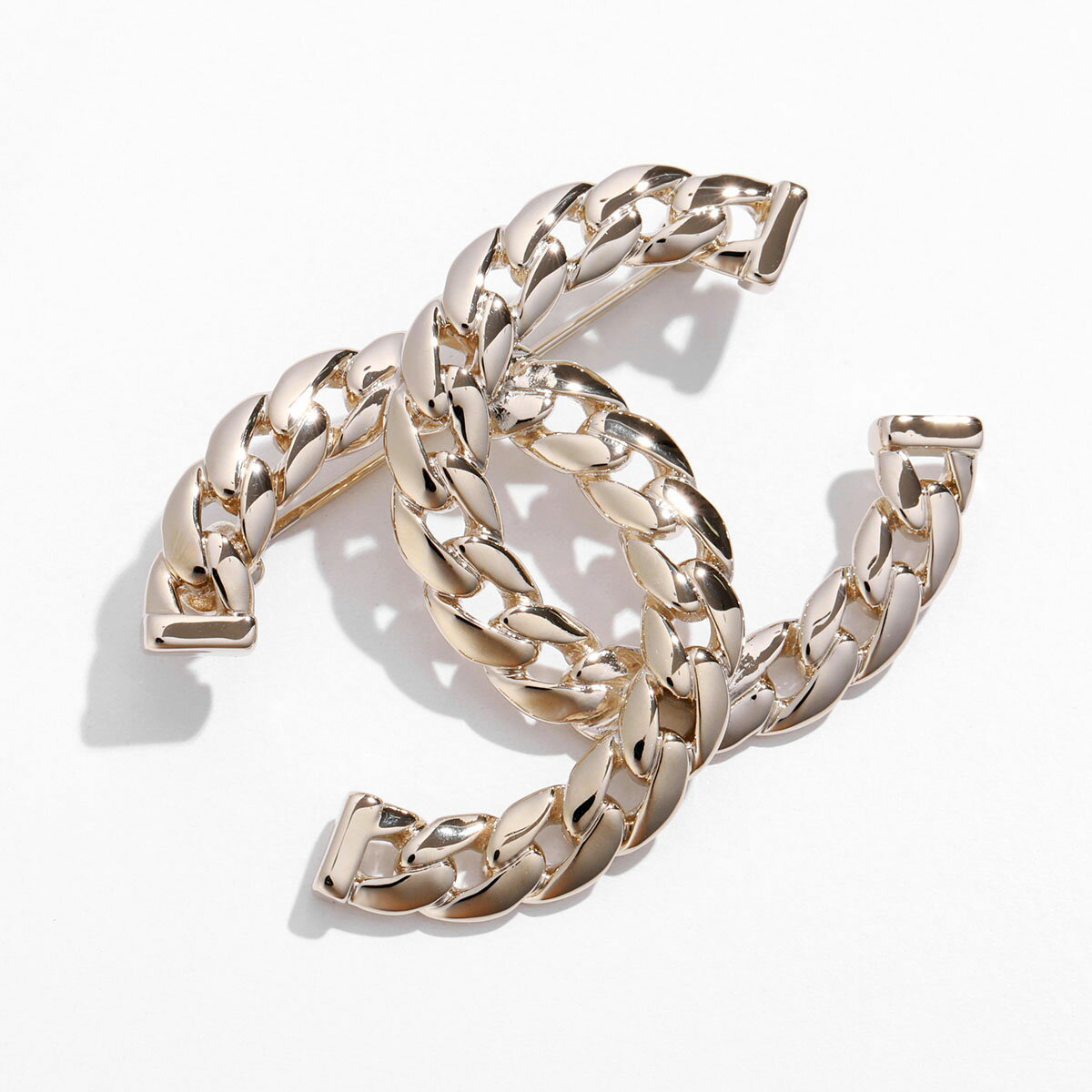 CHANEL シャネル ブローチ ABD112 B16034 レディース ココマーク CCマーク メタル チェーン ピンバッジ NW024のサムネイル