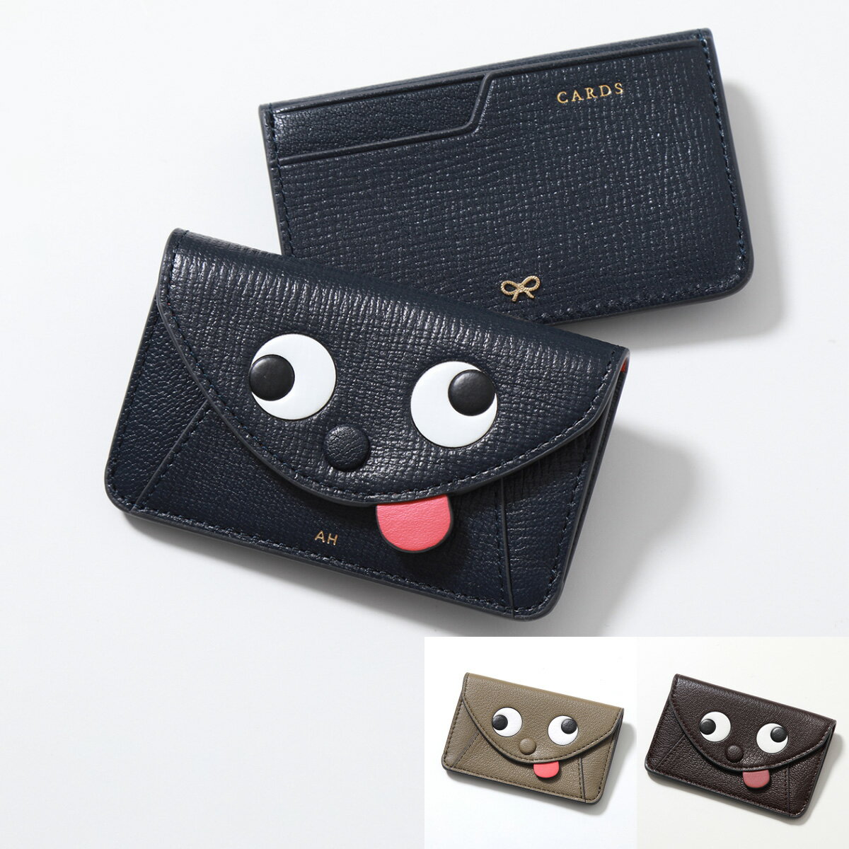 ANYA HINDMARCH アニヤハインドマーチ カードケース Envelope Card Case エンベロープ 142793 149518 175425 181310 188074 レディース ミニ財布 レザー カラー5色