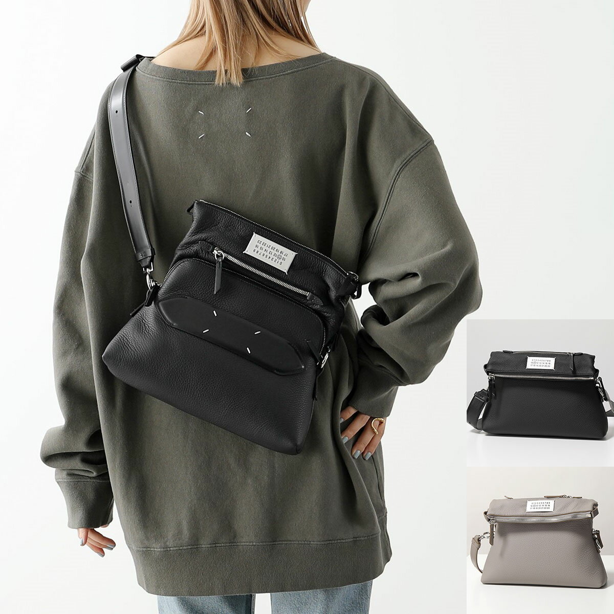 MAISON MARGIELA 11 メゾンマルジェラ ショルダーバッグ 5AC SB1WG0003 P4746 レディース レザー クロスボディ クラッチバッグ 鞄 T8013のサムネイル