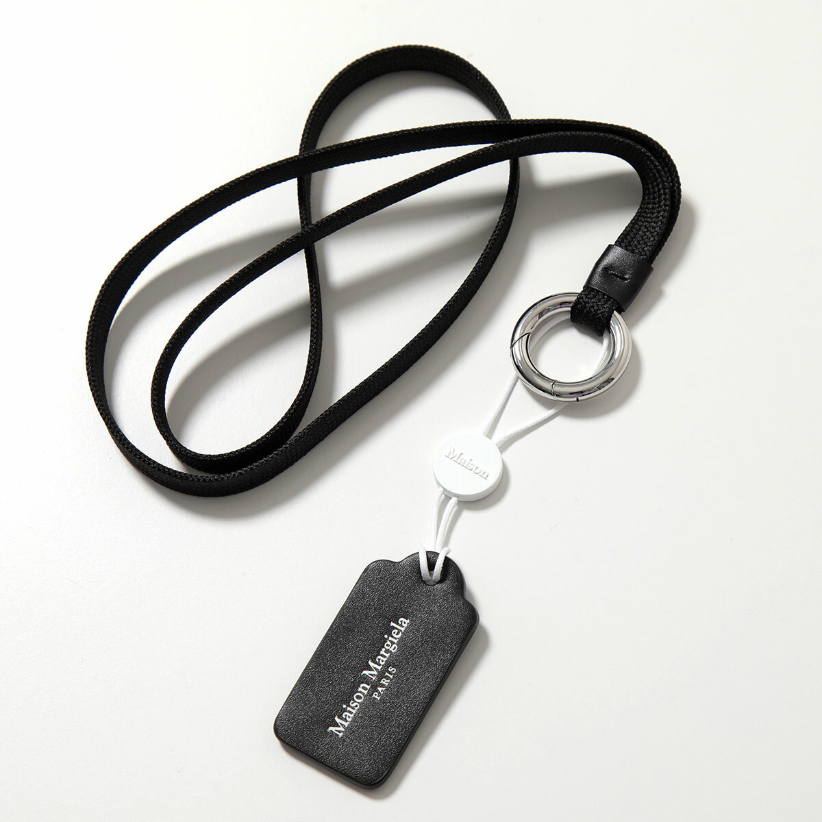 MAISON MARGIELA メゾンマルジェラ 11 キーリング SA1UA0007 P5427 レディース ネックストラップ キーホルダー バッグチャーム T8013のサムネイル