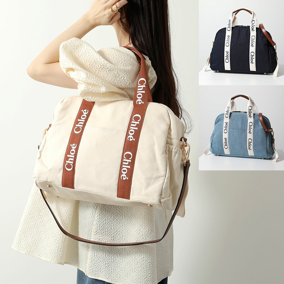 クロエ　ポシェット Chloe Kids クロエ キッズ マザーズバッグ SAC A LANGER C20190 C20191 レディース ボストンバッグ ショルダーバッグ ロゴ 鞄 カラー3色【po_fifth】【po_jyuuu】