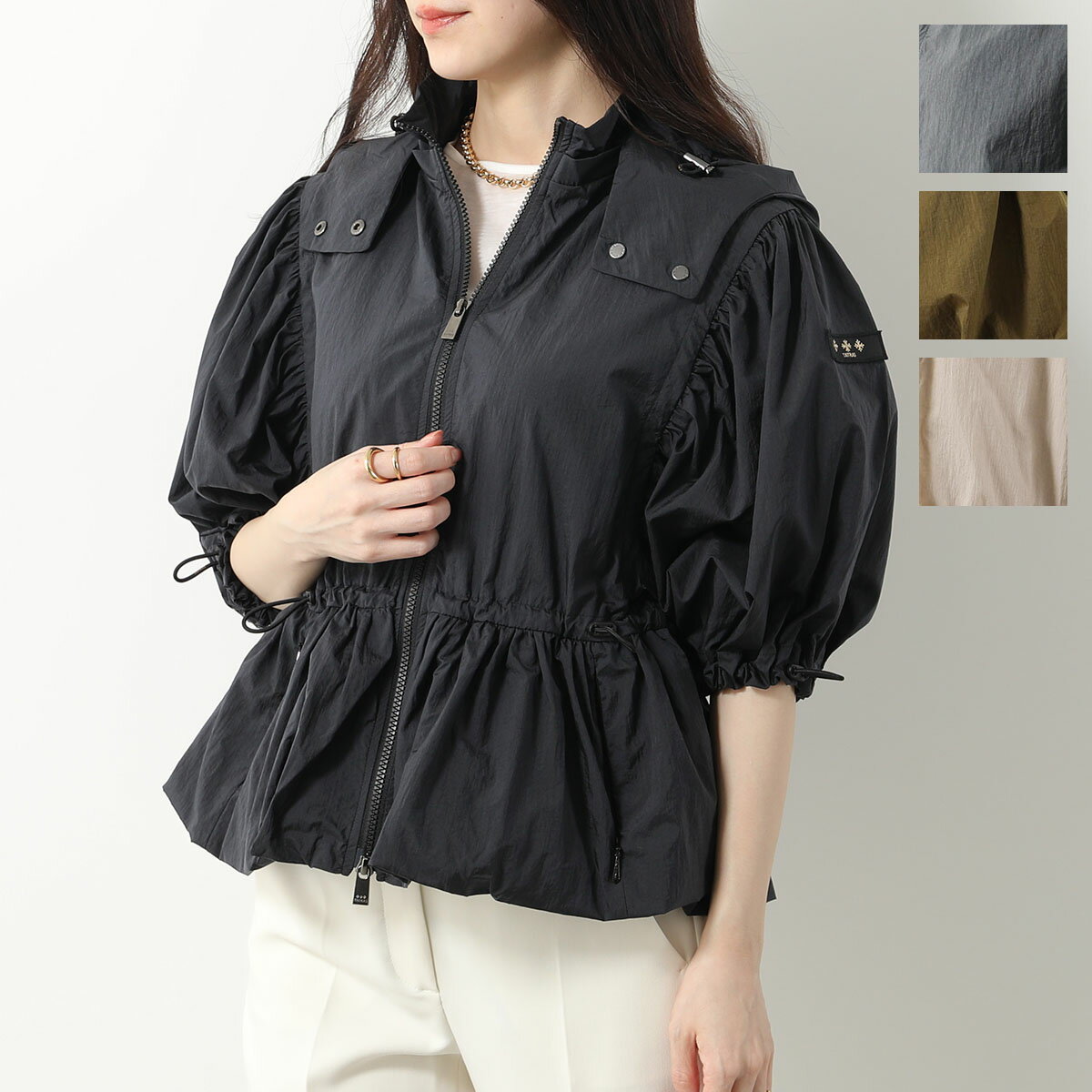 TATRAS タトラス ジャケット BEDA ベダ LTAT24S4944-L レディース ナイロン フード付き 撥水 五分袖 ロゴパッチ カラー4色のサムネイル