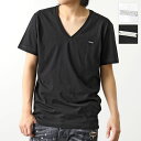 DSQUARED2 ディースクエアード Tシャツ S74GD1254 S24662 メンズ 半袖 カットソー Vネック ロゴT プレート コットン カラー2色【po_fifth】