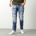 DSQUARED2 ディースクエアード ジーンズ TIDY BIKER JEAN S74LB1438 S30872 メンズ デニムパンツ ストレッチ ウォッシュ加工 ダメージ加工 470