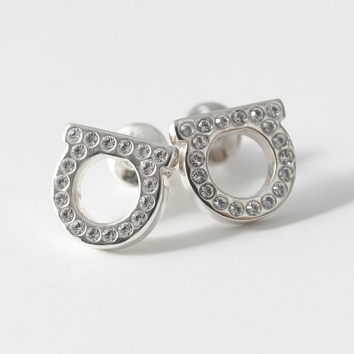 SALVATORE FERRAGAMO フェラガモ ピアス 76 0123 レディース アイコンモチーフ クリスタル アクセサリー 002 CRY-PLDLのサムネイル