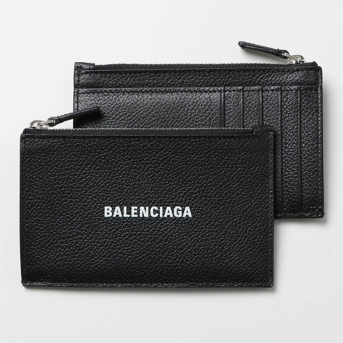 バレンシアガ 財布（レディース） BALENCIAGA バレンシアガ コイン&カードケース 640535 1IZI3 レディース レザー カードケース ミニ財布 フラグメントケース 1090/BLACK/L-WHITE