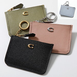 COACH コーチ パスケース MINI ID SKINNY CASE ミニ ID スキニーケース CH810 レディース レザー カードケース キーリング付き カラー3色