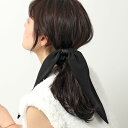 アレクサンドル ドゥ パリ ALEXANDRE DE PARIS アレクサンドル ドゥ パリ シュシュ TCH-26T-A23 レディース リボン ヘアゴム ヘアアクセサリー N‐NOIR18【po_fifth】