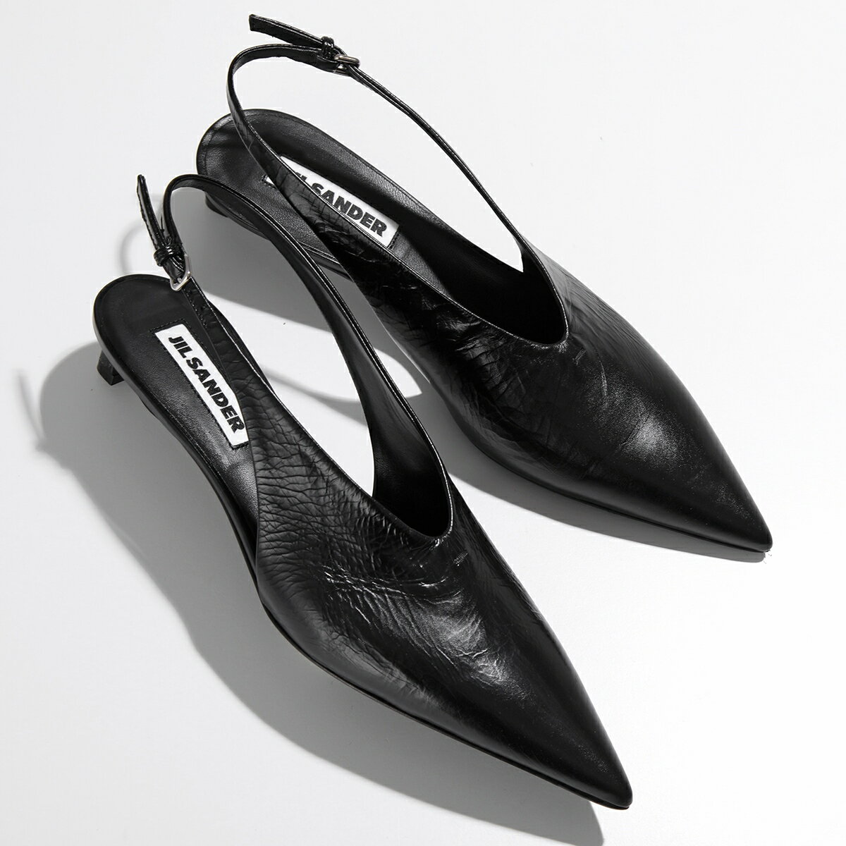 JIL SANDER ジルサンダー パンプス J15WP0128 P6521 レディース レザー ミュール ポインテッドトゥ シューズ 靴 001/BLACKのサムネイル