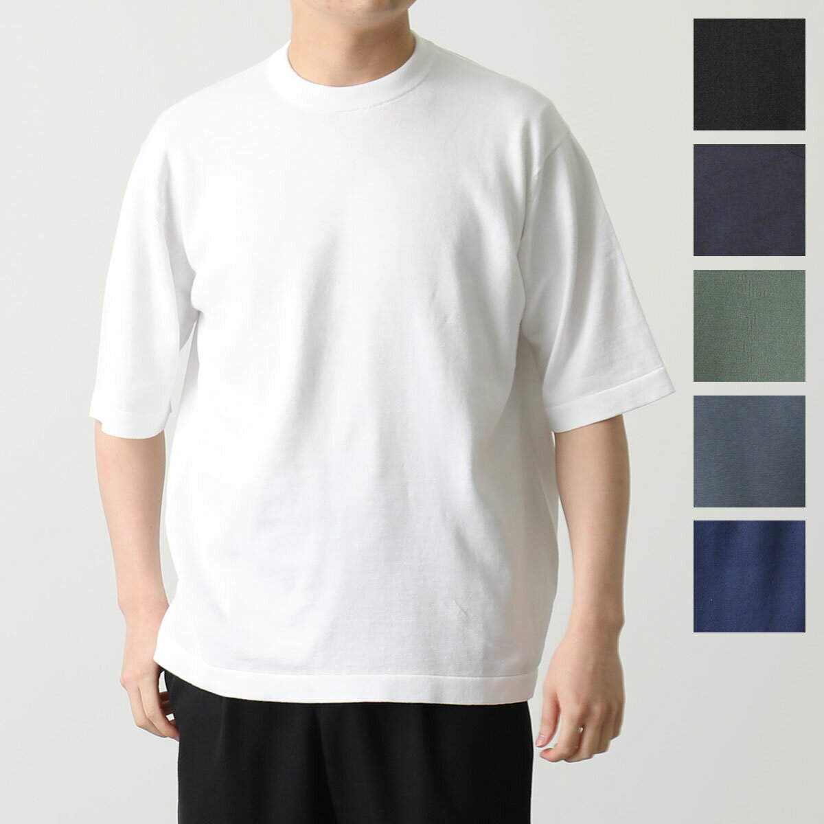 日本製 ジャガードニットシャツ 高級ニットシャツ メンズ 秋冬春 40代 50代 60代 958112