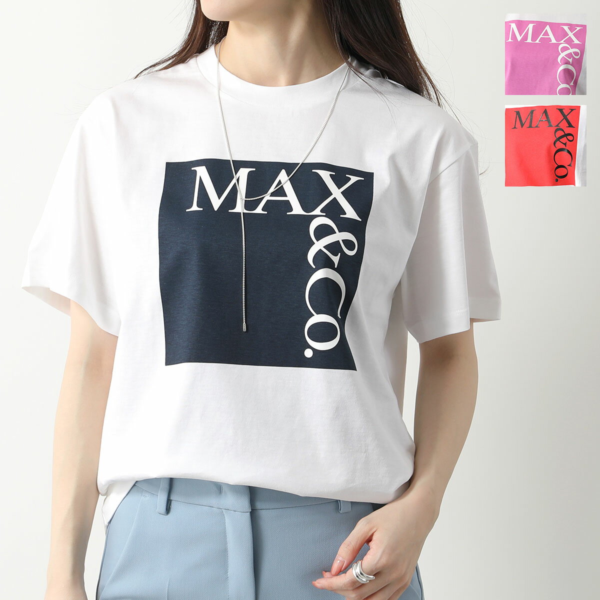 楽天インポートセレクト museeMAX MARA MAX&CO KIDS マックスマーラ マックス＆コー キッズ Tシャツ MX0005 MX014 レディース ガールズ 半袖 カットソー ロゴT カラー3色
