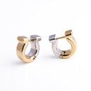 SALVATORE FERRAGAMO フェラガモ ピアス EAR GANFUT P 76 0583 レディース ガンチーニ バイカラー 真鍮 アクセサリー 001/PALLADIO/ORO