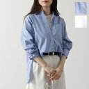 S MAX MARA エス マックスマーラ シャツ LODOLA レディース 長袖 コットン オックスフォード ブラウス 胸ポケット カラー2色【po_fifth】