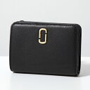 MARC JACOBS マークジェイコブス 二つ折り財布 J MARC ジェイ マーク 2S3SMP003S01 レディース レザー ミニ財布 ロゴ 001/BLACK