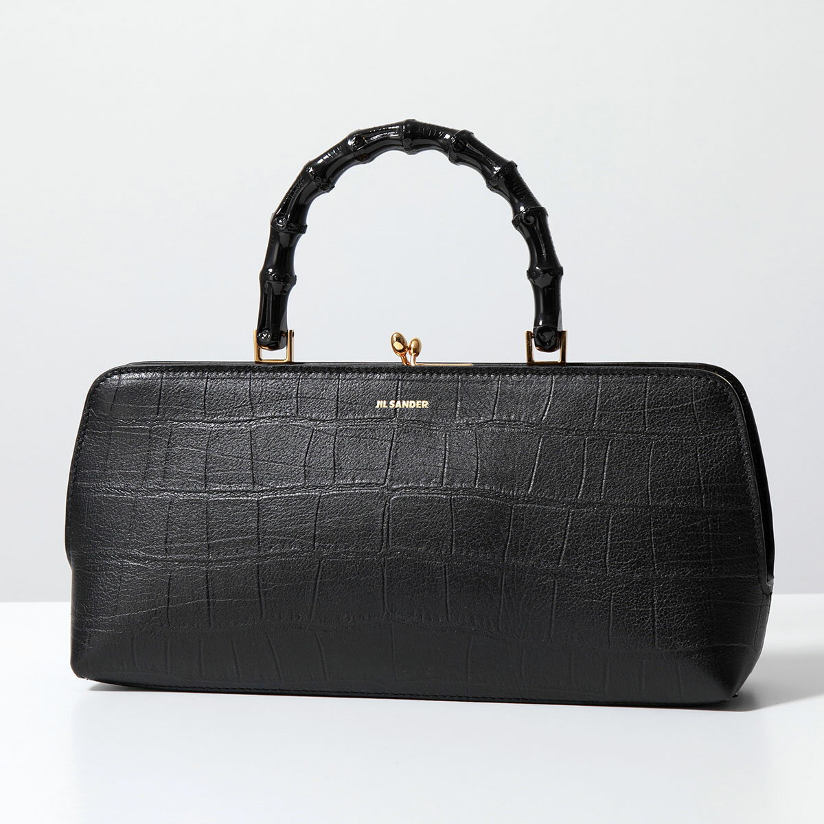 【訳あり】JIL SANDER ジルサンダー ハンドバッグ GOJI BAMBOO SMALL ゴジ バンブー スモール J07WD0020 P5363 レディース レザー がま口 鞄 001【po_fivee】のサムネイル