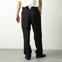 MAISON MARGIELA 4 14 メゾンマルジェラ トラウザーズパンツ SI0KA0005 S60307 メンズ ヘリボーンウールプリーツ バックベルト...