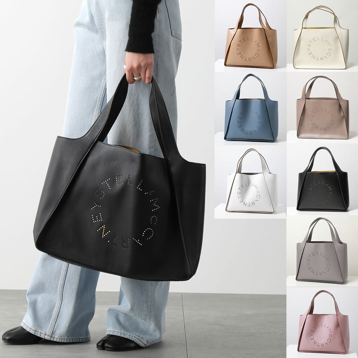 ステラ STELLA McCARTNEY ステラマッカートニー トートバッグ TOTE LOGO ステラロゴ 502793 W8542 W9923 WP0057 レディース パンチングロゴ エコレザー ポーチ付き 鞄 カラー13色