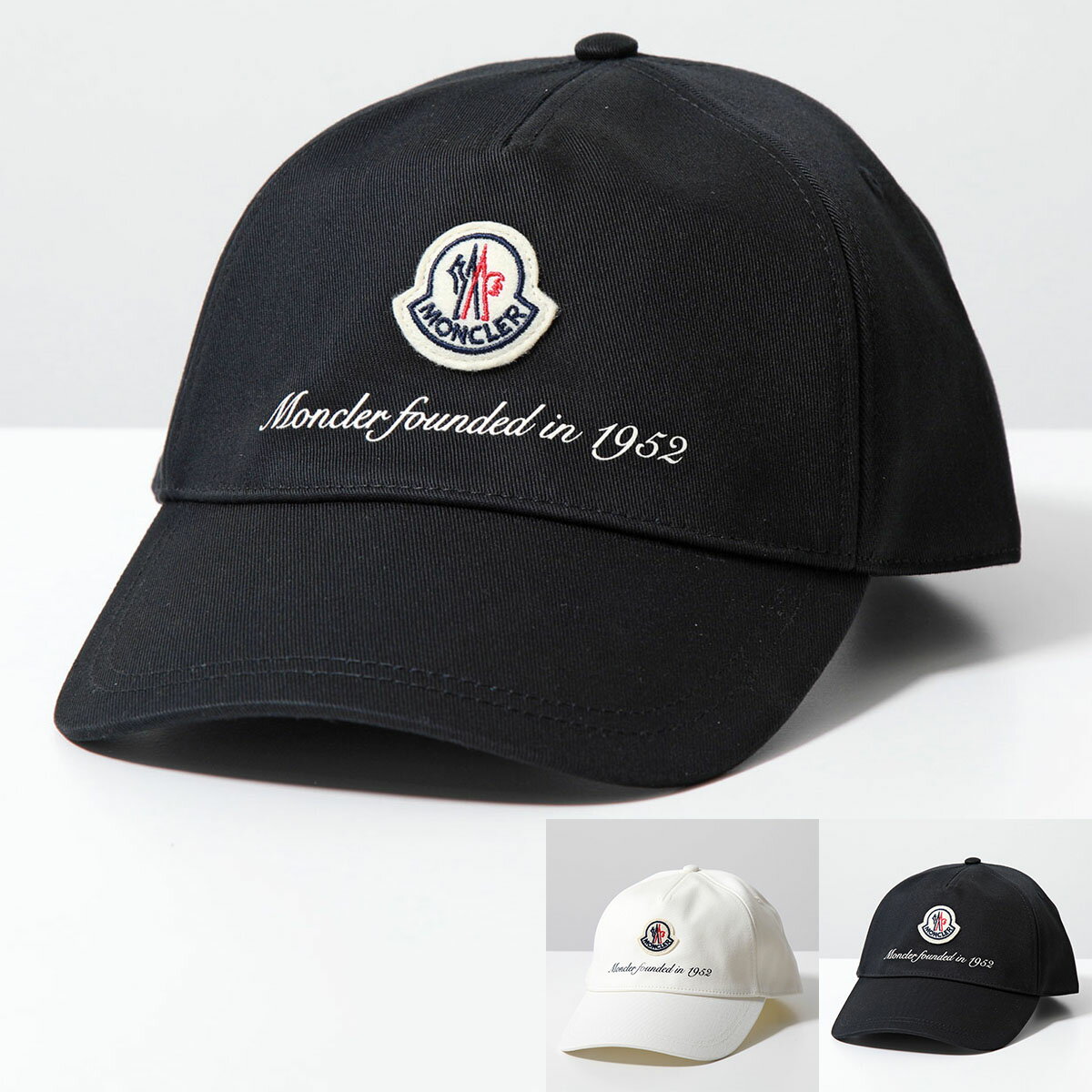 モンクレール 帽子 メンズ MONCLER モンクレール ベースボールキャップ BASEBALL 3B00002 0U162 レディース コットン アイコンパッチ ロゴ刺繍 帽子 カラー2色