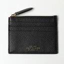 SMYTHSON スマイソン PANAMA 6CC COIN PURSE 1026654 レザー カード＆コインケース 小銭入れ ミニ財布 BLACK メンズ レディース