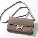 HERMES エルメス ショルダーバッグ コンスタンスロング トゥーゴー CONSTANCE LONG TOGO 080126CK レディース エバーカラー レザー B刻印 Hロゴ 長財布 鞄 ETOUPE/SV金具